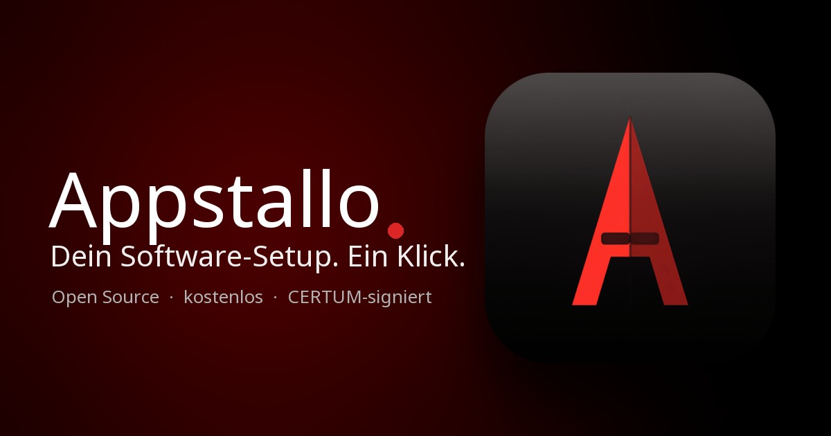 Appstallo – Dein Software-Setup. Ein Klick.